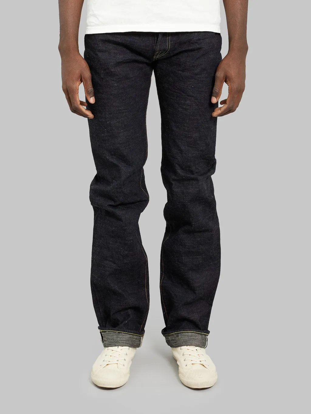 The Strike Gold 5103 15oz Slub Grey Weft Regular Straight Jeans