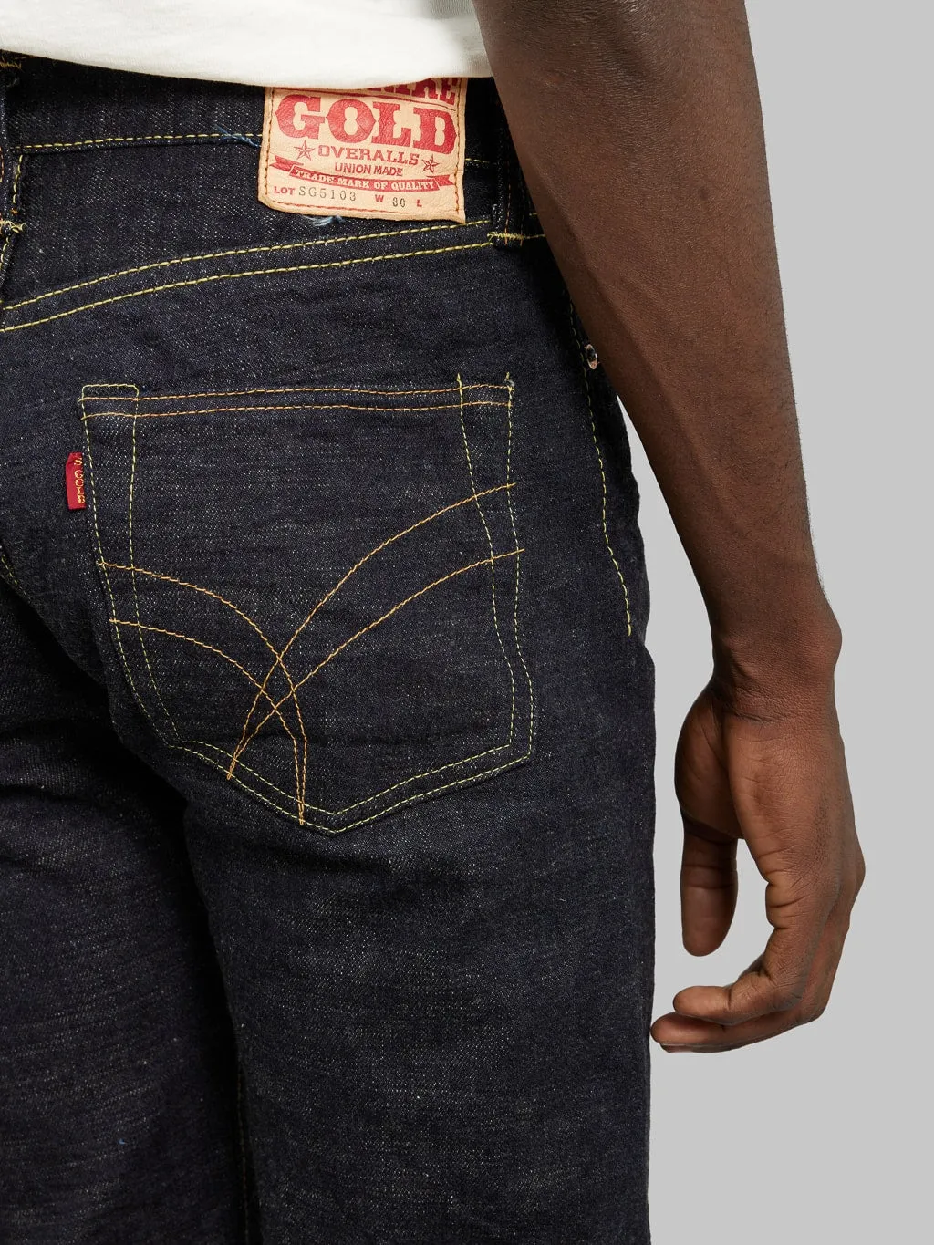The Strike Gold 5103 15oz Slub Grey Weft Regular Straight Jeans