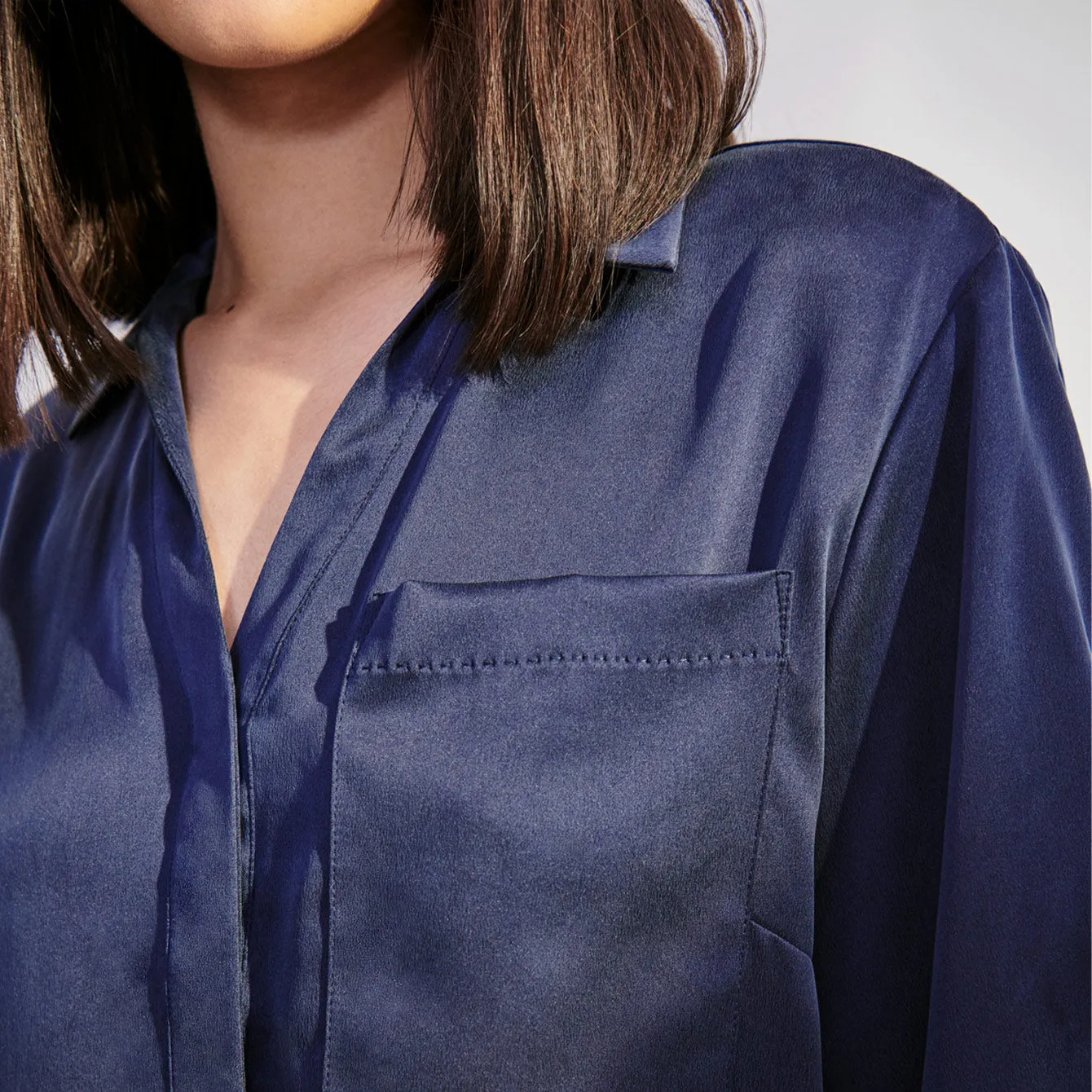 Washable Silk High Rise Pant Set